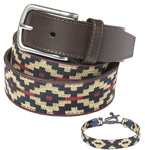 PELPE Unisex Polo Belt Black - Hög kvalitet - Handgjord - Läderbälte med presentask - Med syremmar