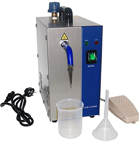 BEESOM Machine de Nettoyage À La Vapeur pour Bijoux, Lave-Bijoux en Acier Inoxydable, Nettoyeur Vapeur pour Bijoux en Or Et en Argent, pour Bagues,Montres,Boucles d'oreilles,Lunettes,2L1300W