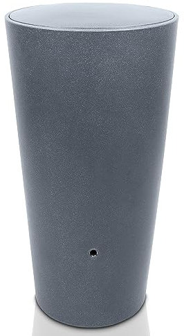 YourCasa Tanque de lluvia de 210 litros [Aquaform] con rosca de metal y tapa, barril de lluvia de plástico, resistente a las heladas, depósito de agua de lluvia, depósito de agua de lluvia, para