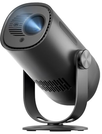 Dangbei Freedo Portable Projector 1080P, Google TV with Licensed Netflix mini Projector Support Powerbank for Outdoor Camping with Stand, Travel Box, 450 ISO Lumens, Dolby Audio, Wifi, Bluetooth