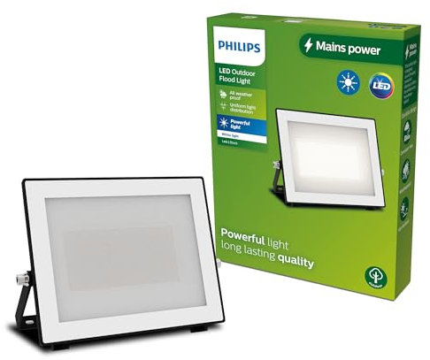PHILIPS Lois Outdoor Floodlight, 50 W, 3000 K, Black​