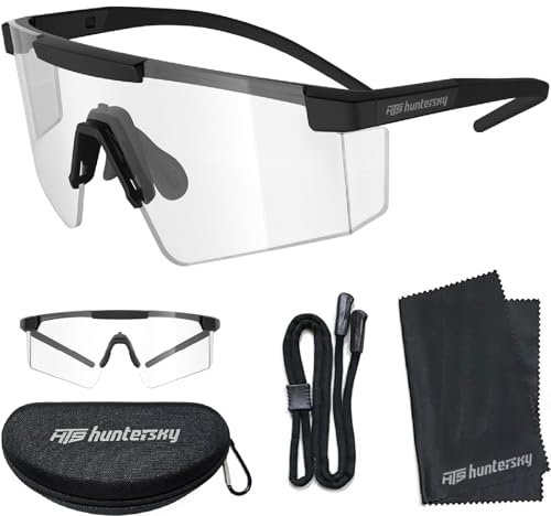 HTS HUNTERSKY Lunettes de soleil de mode Z87 UV400 pour hommes et femmes, course, cyclisme, baseball et activités sportives en extérieur – Modèle F31UA