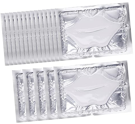 Ipetboom Mascarilla Labial Hidratante Colágeno 25 Piezas, Almohadillas Exfoliantes para Cuidado de Labios Secos y Agrietados, Portátil Fibra Vegetal para Viajes y Banquetes