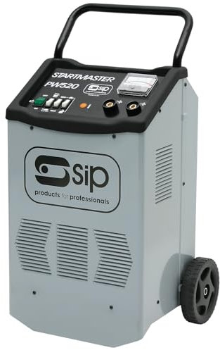 SIP STARTMASTER PW520 Battery Starter Charger Jump Starter 12V/24V 260A, 3 Charge Settings & Boost