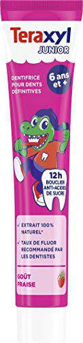 ‎Teraxyl Dentifrice pour Dents pour 6 Ans et Junior/Enfant, Goût Fraise Extrait, 75 ml