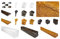 DECO WOOD Deckenbalken rustikal aus Polyurethane, 2m Länge, PU Balken Holzoptik (weiß - 12x12cm) Wandbalken Hartschaum Deckenverkleidung