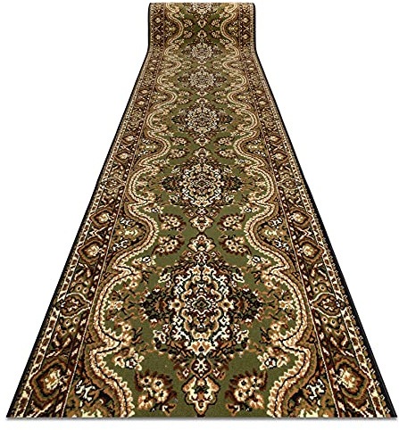 rugsx Läufer BCF FRÜHLING für Flur, Küche grün 100x280 cm