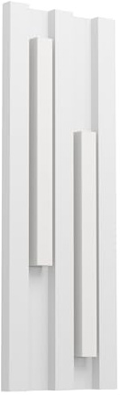 EGLO LED Außenleuchte Fandina, Wandleuchte außen rechteckig, Wand Außenbeleuchtung aus Metall in Weiß, Außenlampe warmweiß, IP55