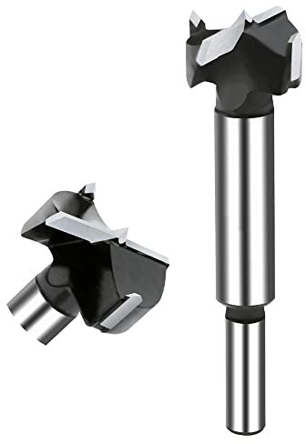 NICAVKIT 25mm Brocas Forstner de carburo para madera, Taladro de madera de carburo, Broca Fresadora Madera Hole Saw, Broca De Alas Planas Para Taladrar En Madera, Plástico, Madera Contrachapada