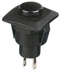 Black On-(Off) Momentary Low Profile Push Button Switch SPST R13-510B
