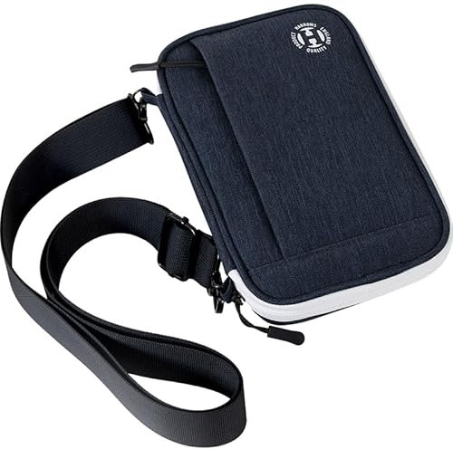 Harrows Smart Case Darttasche & Dart-Etui für 3 oder 6 Darts | Robustes Eva-Case mit Stoff-Finish | Für montierte Darts | Profi Zubehör für Anfänger & Fortgeschrittene (6 Blau)