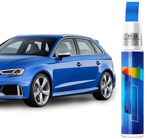 Comioke Peinture Voiture Retouche Stylo, Pinceaux Fins, Tampons de Peinture, Séchage Rapide, Bleu 1, Émail, Outdoor, 48 heures, PAINT