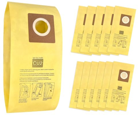 12 Pack AH10243 Vacuum Bags for Hoover Commercial Hushtone CU2 Upright Cleaners CH54013 CH54015 CH54113 CH54115#Part AH10243