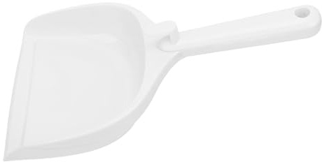 Dpofirs Kattsandsskopa, Stor Kattströskopa med Ergonomiskt Handtag för Husdjursbutik, Bärbar Kattsandsskyffel (Vit)