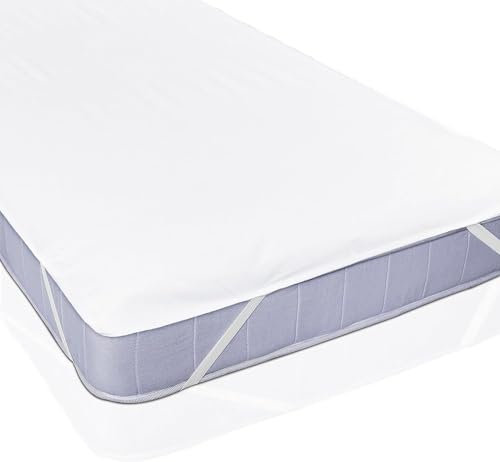 Lumaland 1x wasserdichte Matratzenauflage aus Flanell 100 cm x 200 cm | Öko-Tex Zertifiziert, Oberfläche aus 100% Baumwolle | Wasserundurchlässiger & atmungsaktiver Matratzenschoner