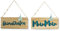 levandeo 2er Set Türschilder Türhänger Holz 21,5x9cm Moin Moin Heimathafen Maritim Schild Wandobjekt