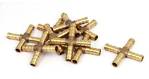 Aexit 8mm Diamètre Croix En Forme Tuyau Barbillon Air Carburant Connecteurs Tuyau Joint Raccords 9pcs 249D734