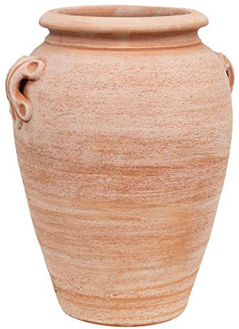 Biscottini Terracotta Pot 36 x 34 cm | Hantverkligt paraplyställ | Brun, inomhus/utomhus