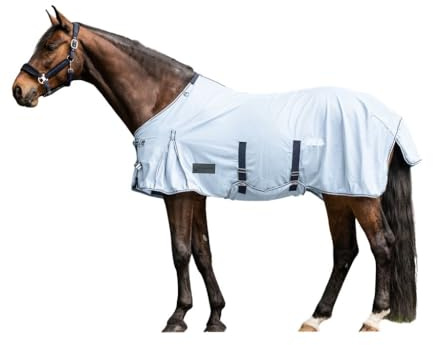 Waldhausen Flugfilt Protect med midjebälte, ljusblå/nattblå, 165 cm