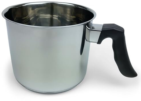 Gravidus Milchtopf - Ideal für energieeffizientes Kochen - Vielseitige Verwendung in der Küche - Maße: Durchmesser ca. 14 cm aus Edelstahl