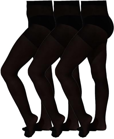Aurellie Girls Opaque Plain School Tights 20,60,80,100 denier 9-16 Years packs of 3