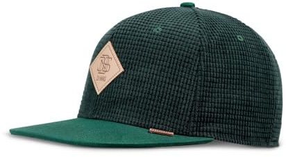 Djinns 6P SB Waffle Cord Keps Damer/Herrar - snapback cap basebollkeps flat brim hatt Snapback, med skärm Vinter höst-vinter - One Size grön