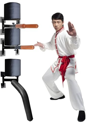 XNYXLPP Wing Chun Dummy Wing Chun Dummy pour l'entraînement aux Arts Martiaux, mannequins muraux avec 3 Bras factices en Bois et 1 Jambe