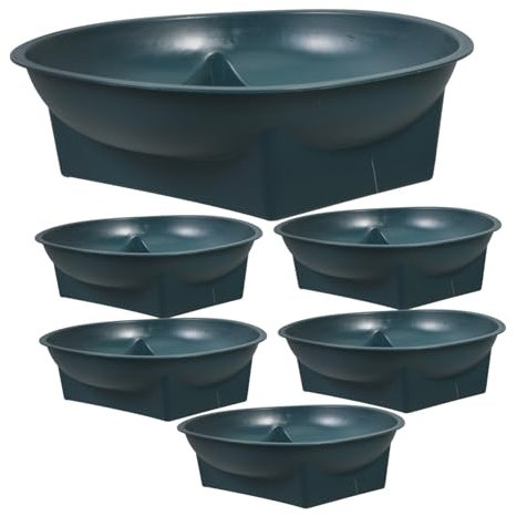 Milisten 6pièces Pots De Fleurs Plastiques pour Cimetière Récipients Floraux Remplaçables pour Décorations De pour Arrangements Commémoratifs Et Funéraires