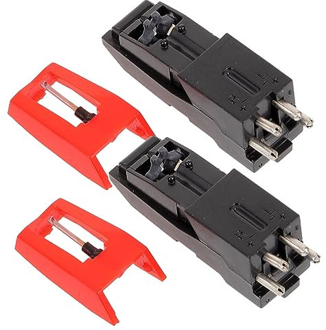 ibasenice 2stücke Plattenspielernadel Ersatz Nadel Für Tonabnehmer Phonographennadel Nadelersatz Phonographenzubehör Kunststoff Nadelaufsatz Vinyl Schallplatten