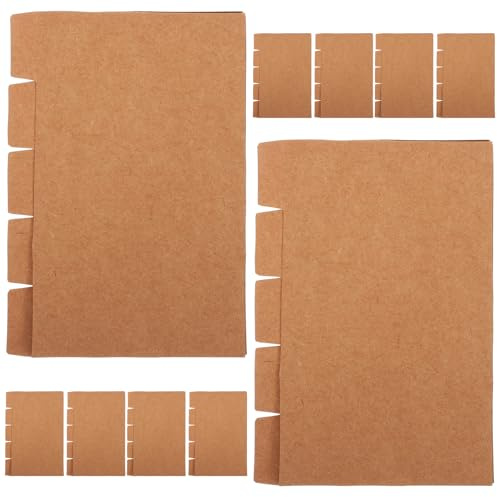 SMASOLO 20 set Divisori per Quaderno in Carta Kraft da Schede Indice Classificate per Raccoglitori ad Anelli Etichette Organizzative per Appunti e Documenti Accessori Studio Pratici e
