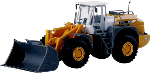 herpa Liebherr Wheel Loader 148122-001 – Radlader L580, Baustellen Fahrzeug, Model Bagger, Miniaturmodelle, Truck, Sammlerstück, Kunststoff-Maßstab 1:87, farbig