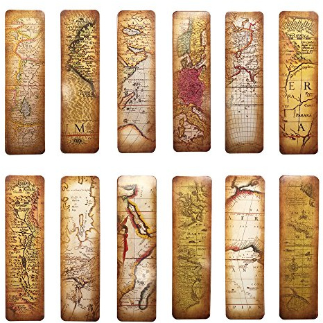 Vintage Style Bookmarks for Women Men Teens, 30PCS (The Secret of Map)
