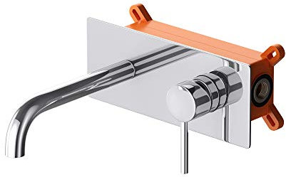 Mai & Mai Robinet Salle de Bain Encastré Mitigeur Chromé en Laiton Robinet pour Lavabo Vasque W112