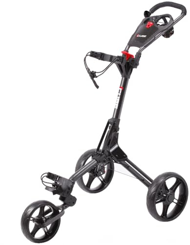 Cube 3.0 3 Wheeled Golf Trolley Charcoal/Black
