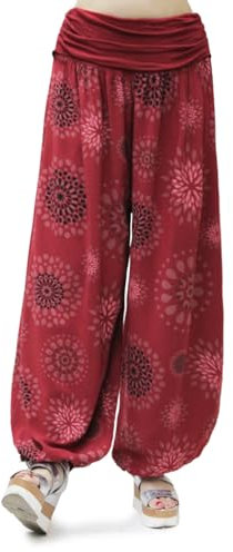 Glamexx24 Damen Haremshose leichte Pumphose Aladin-Hose Sarouelhose Yogapant Pluderhose Freizeithose Sommerhose