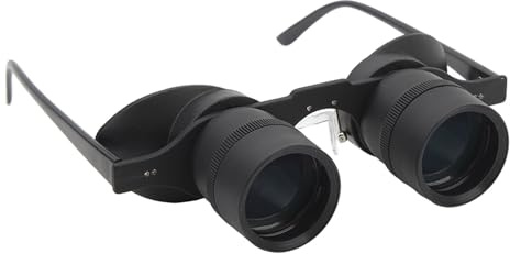 Binocular Glasses Handsfree, 3X Zoom Fish Glassed with Polarized Lens, for Fishing, Bird Watching, Sports, Opera, Portable Opera Glasses, HD Optical Telescope Glass