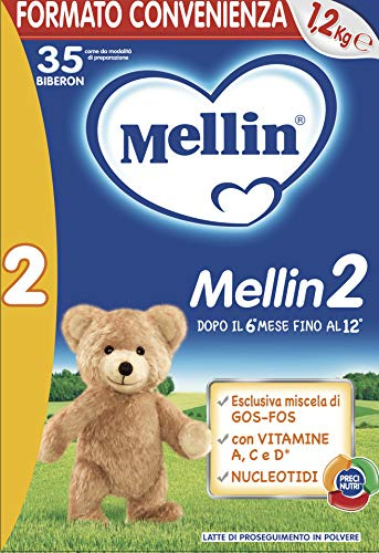 Mellin 2 Latte di Proseguimento in Polvere - 1 Confezione da 3 pezzi, 1,2 Kg