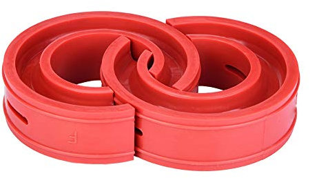 Auto Gummi Stoßdämpfer, 2 Stücke Auto Stoßdämpfer Puffer Pufferfeder Stoßfänger Kissen TPE Typ A-F (Rot) (F)