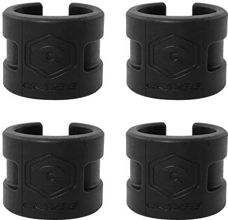 WHYHKJ 4pcs Bike Chainstay Protector Bicycle Frame Protector Guard Pad Collision Rubber Protection Ring Guard Chain Protector Stickers, Black