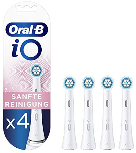 Oral-B iO Gentle Cleaning Electric Toothbrush Heads 4 Pieces Gentle Tooth Cleaning Toothbrush Attachment for Oral-B Toothbrushes
