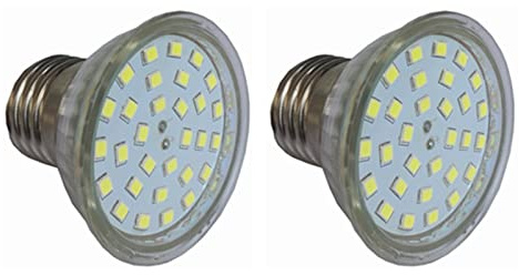 ANTYX DIRIGIÓ Bombilla de luz de Color 12V 24V, E26 / E27 5W LED Foco, for la iluminación del Sistema de la batería Solar de la cuadrícula, RV, Marina DIRIGIÓ Luces, AC/DC 12-60V - Paquete de 2