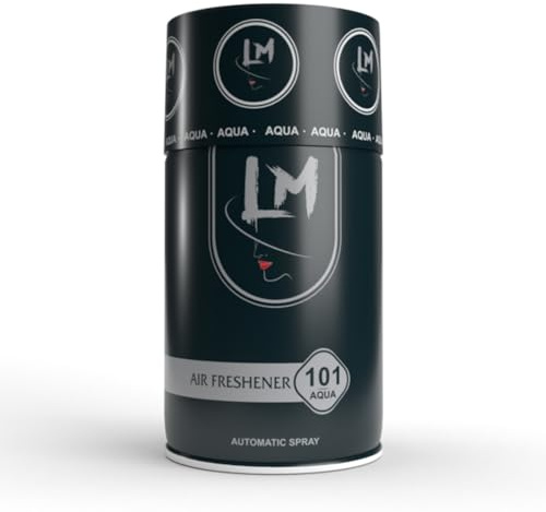 LM COSMETICS Parfüm Lufterfrischer Nachfüller für Duftautomat 250 ml – Raumduft Aerosol Refill, kompatibel mit den meisten Spendern | Parfümduft (101 Aqua)