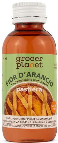 Aroma Naturale Fior d'Arancio - 1 Flacone da 75g | Ideale per Pastiera Napoletana e Dolci