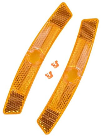 Qinlenyan Fahrrad Reflektor Rad Felge Fahrrad Speichenreflektor 170 Grad Reflexion Fahrrad Teil 1 Set Gelb