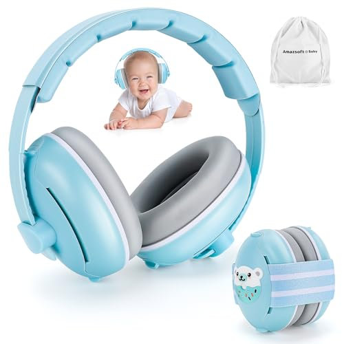 zeroto Baby Ear Defenders und Protektoren, 2 in 1 Ohrenschützer für Kinder mit weichem verstellbarem Kissen für Kinder von 3 Monaten bis 2 Jahren 25dB NNR