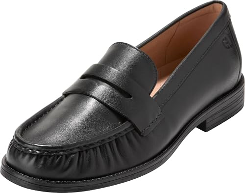 Cole Haan Women's Stassi Soft Loafers, Black Leather, 9.5-B US