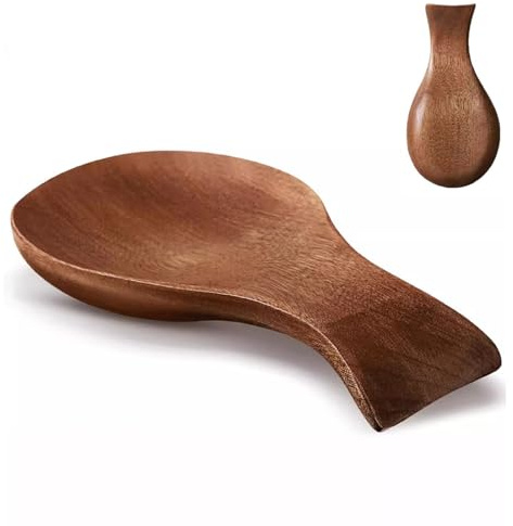 1PCS Spoon Rests,Tea Spoon Holder,Wooden Heat-Resistant Spoons Holder,Resistant to Breakage,Suitable for Placing Teaspoons,Spoons,Forks,etc,Essential Small Kitchen Tools.