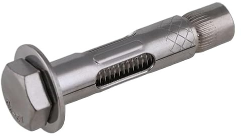 Expansionsbultar 304 rostfritt stål sexkantiga expansionsbultar M6/M8/M10/M12, ankarbultar för betong, 1 st (M8x100)