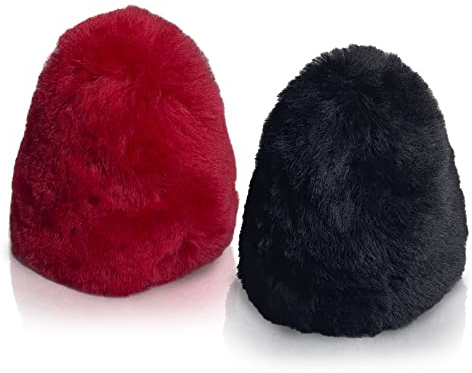 Medium Dual 100% Lambs Wool Buffer Covers Fit 2.5Dia x 3.5High - TruePower, Sunpentown Shoe Polishers