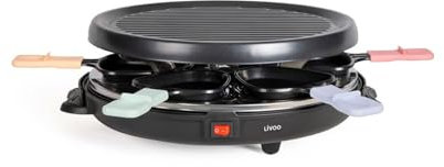 Appareil a Raclette LIVOO - 6 personnes noir